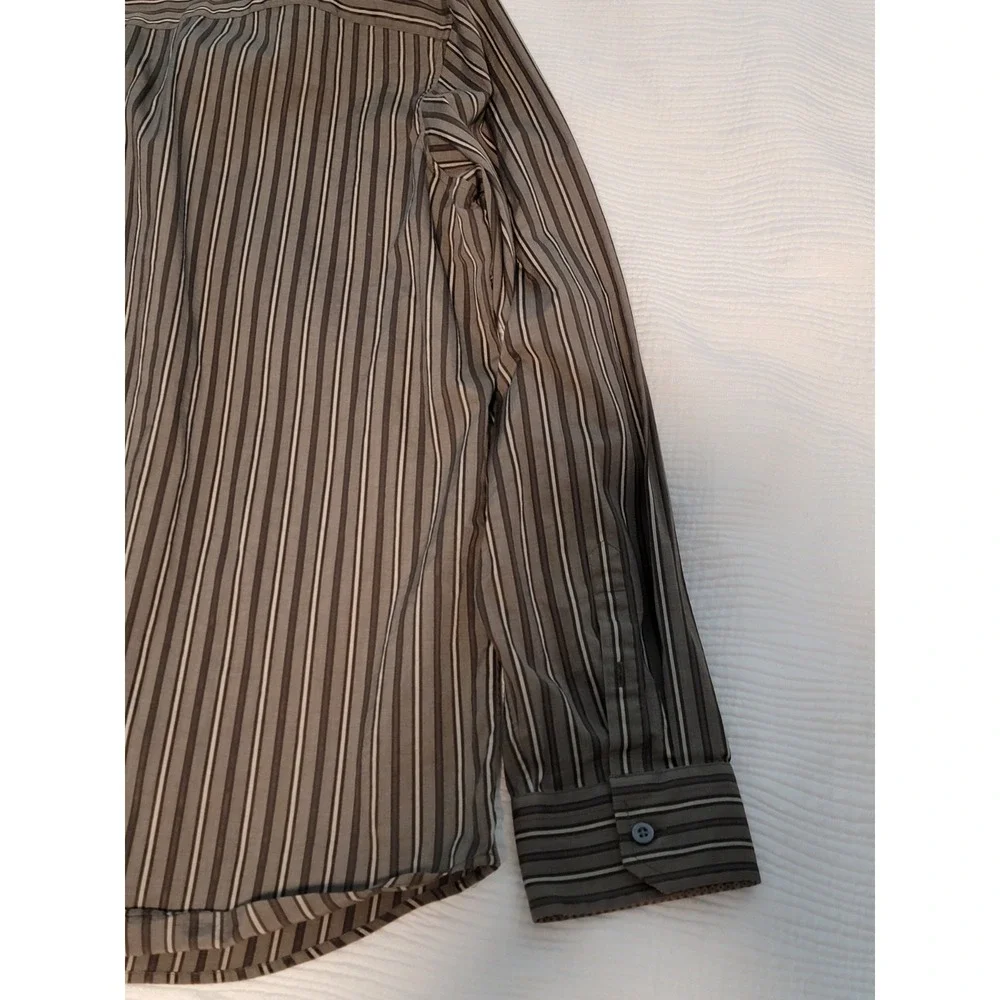 Banana Republic slim‎ Fit XLarge 17-17 1/2 woven in Italy long sleeve button up
